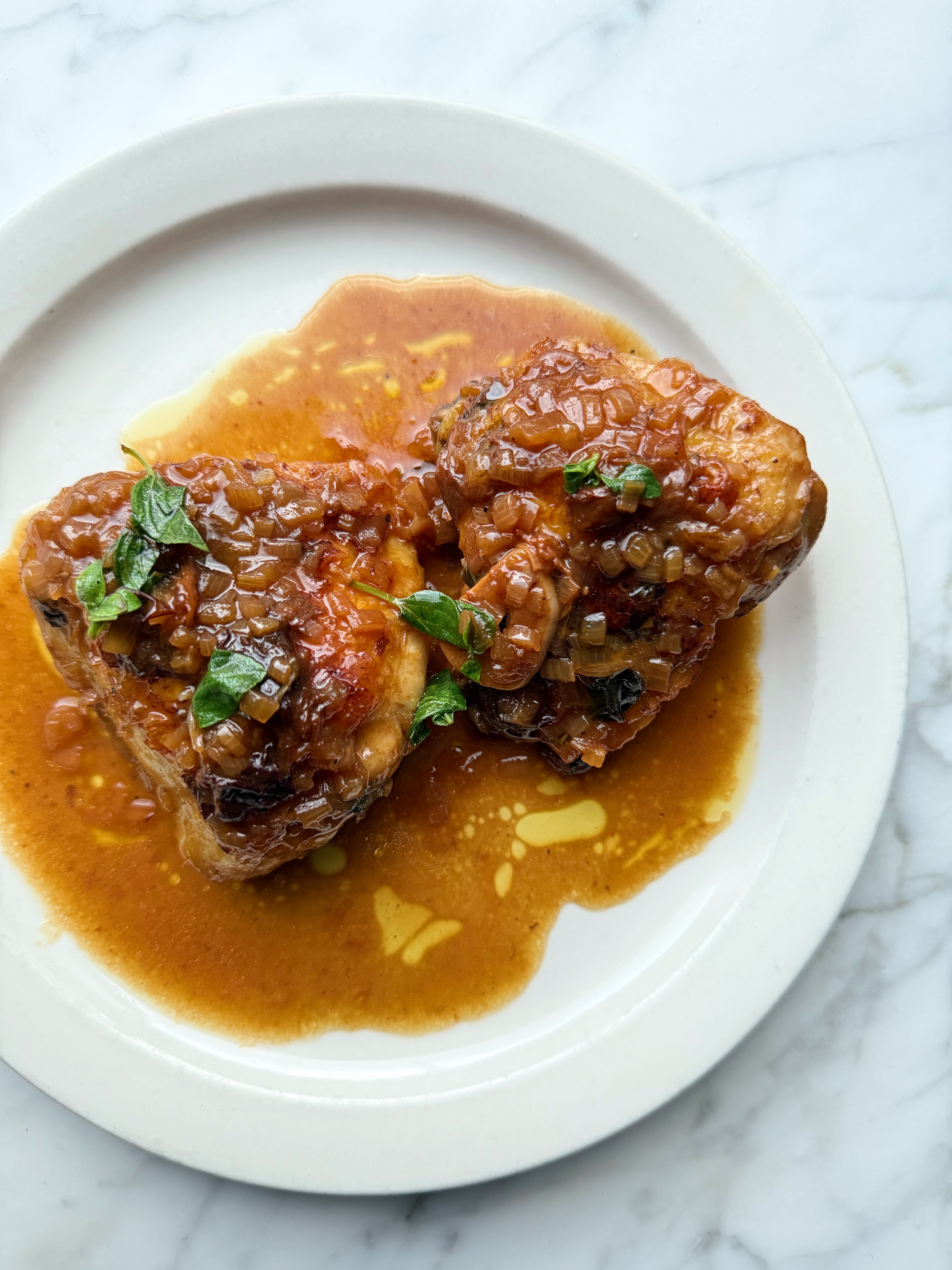 Mediterranean course from a private dinner by Serin Çelik in Bed-stuy